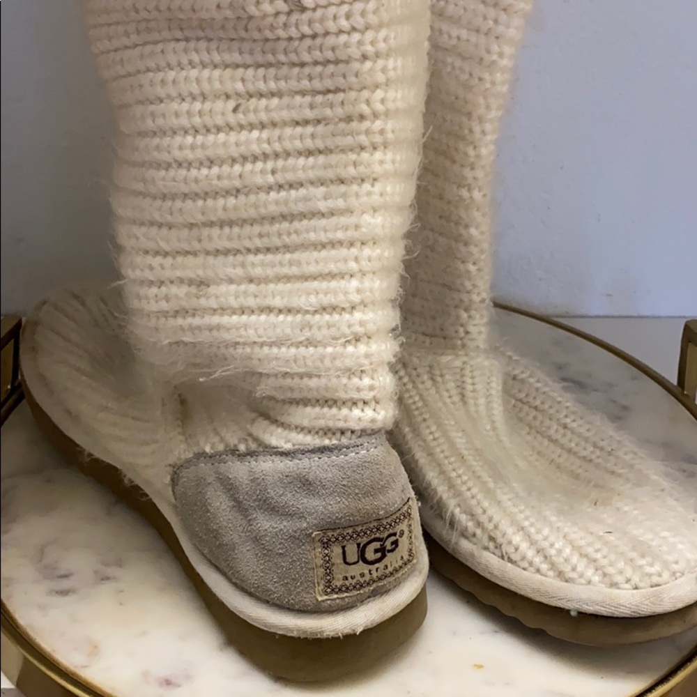 Cream white ugg boots